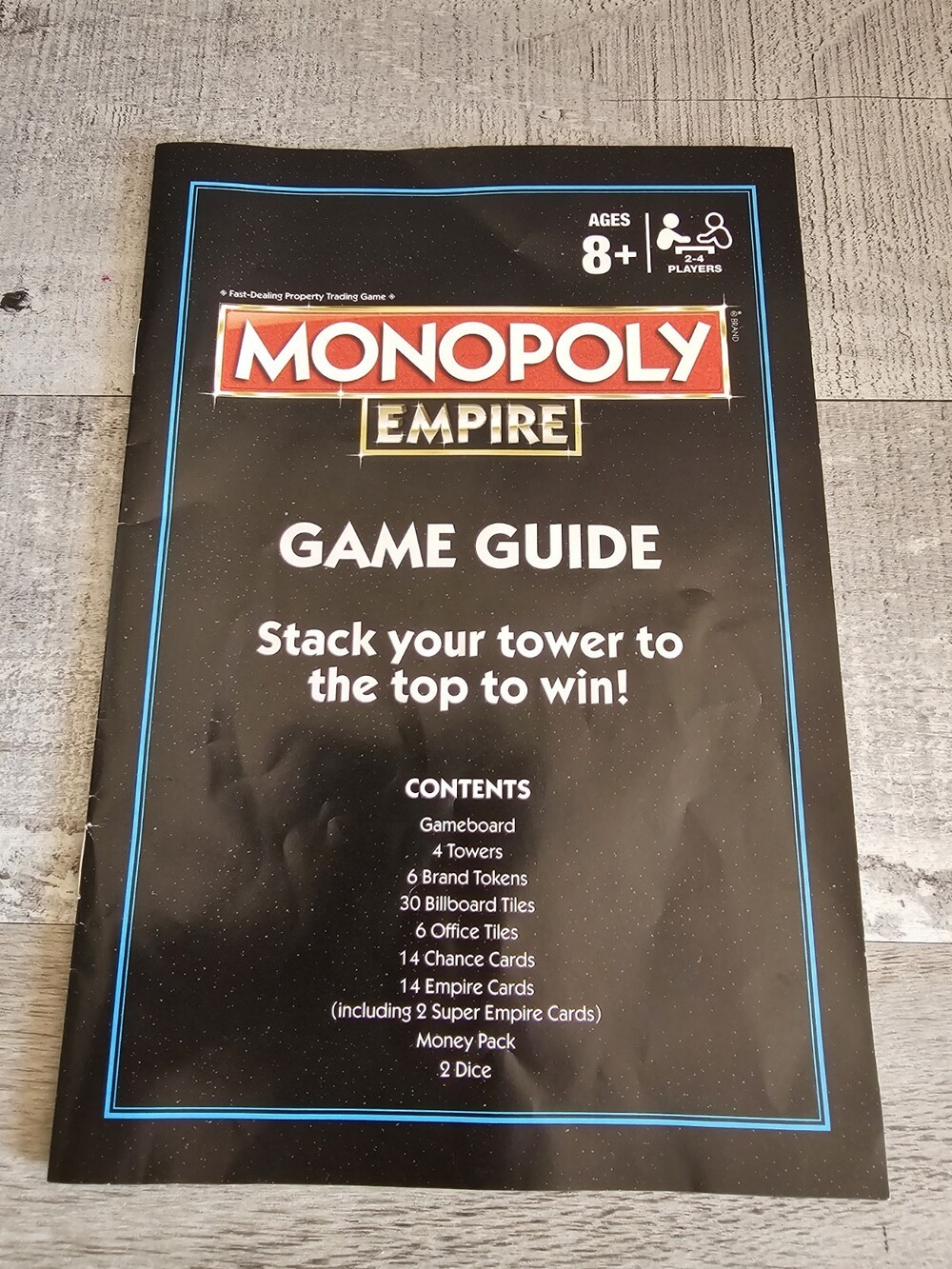 Monopoly Empire Instructions 2015 Replacement Pieces Parts Game Guide Rules